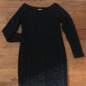 Ingrid & Isabel maternity dress black lace - small